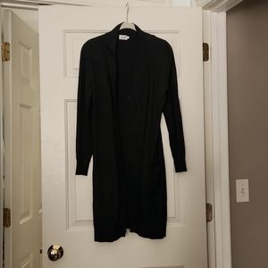 Cielo large charcoal gray open cardigan